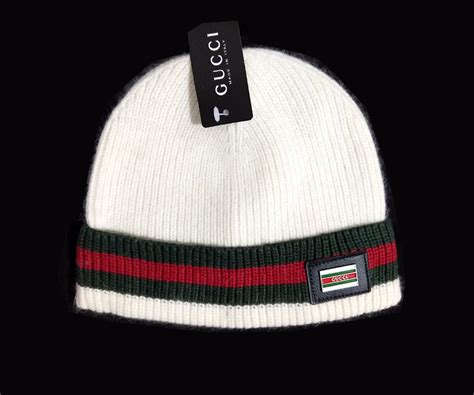 gucci white beanie hat|Gucci beanie hat sale.